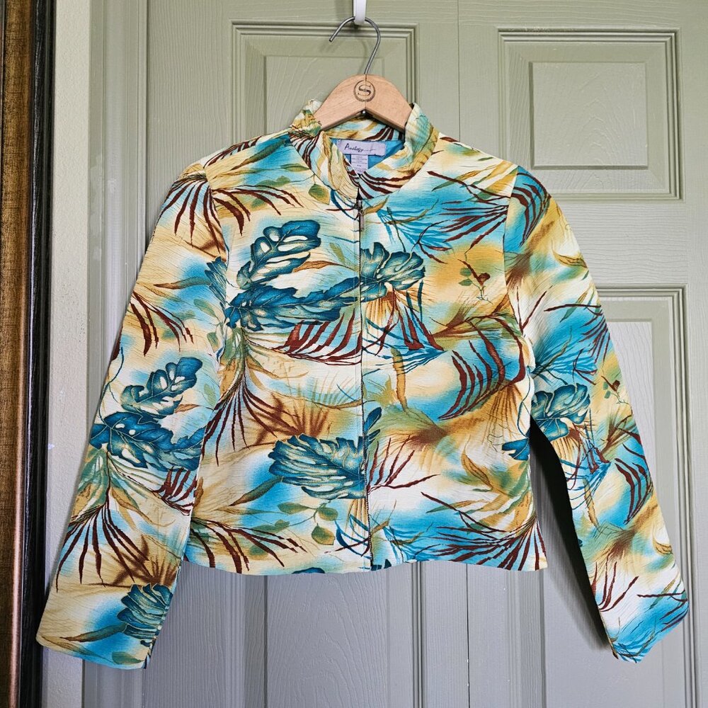 Tropical print Analogy jacket, size PS